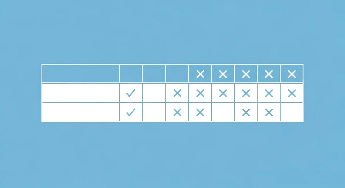 Таблица сравнения сервисов