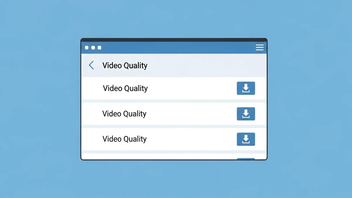 Выбрать качество видео